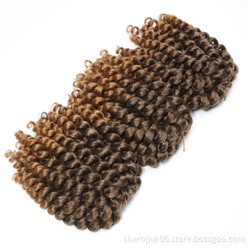 Artificial Hair Short bob Wand Loose Curl Crochet Braid Hair Synthetic Hair